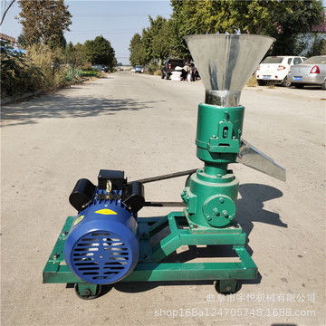 家禽飼料顆粒機 小型養(yǎng)殖用造粒機 兩相電家禽麥麩擠粒機